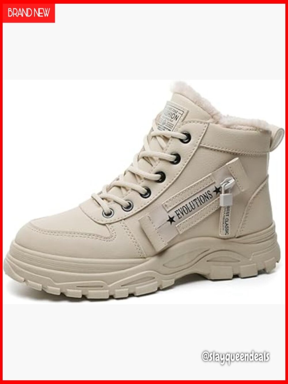 Women's Waterproof Snow Boots Fur Lined Anti Slip Winter Ankle Booties